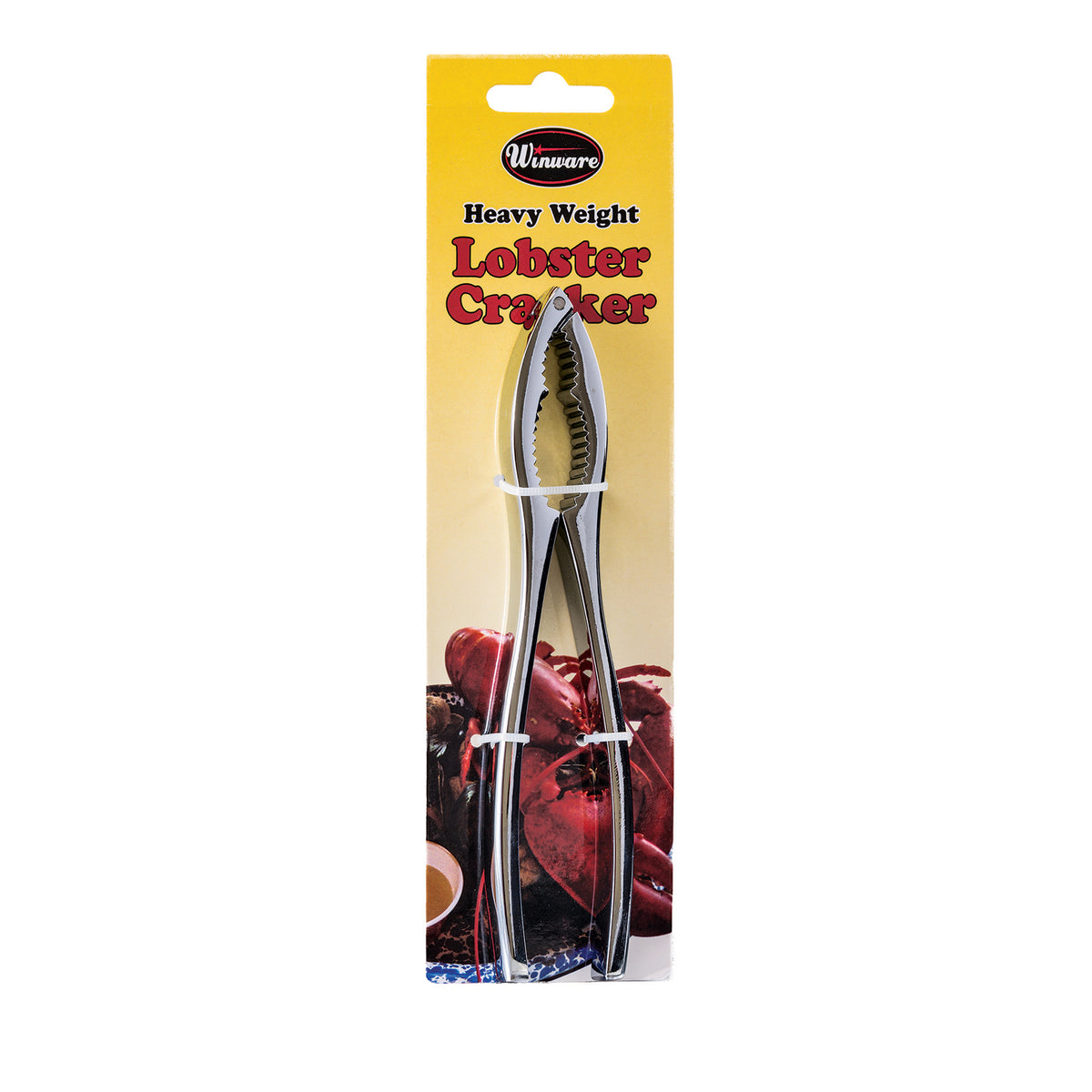Winco LC-85 Lobster Cracker, 6" Long, Double Jaw, Zinc Alloy, Carded