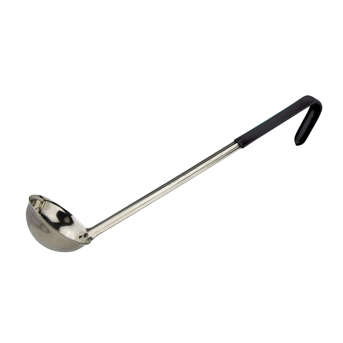 Winco LDCN-3K Stainless Steel 1 Piece 3 oz. Serving Ladle w/ Black Handle | 2 to 5 oz