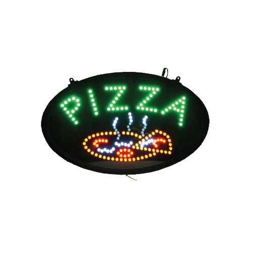 Winco LED-11 Oval LED Pizza Sign, Includes Adapter | 22.75" Wide