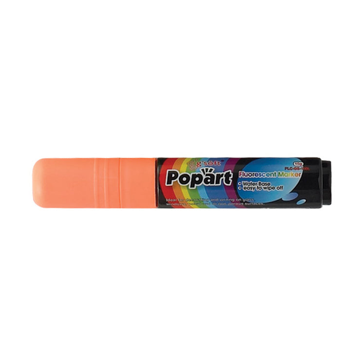 Winco MBPM-O Neon Orange Deluxe Plus Marker - 15G Ink Capacity | 0" Wide