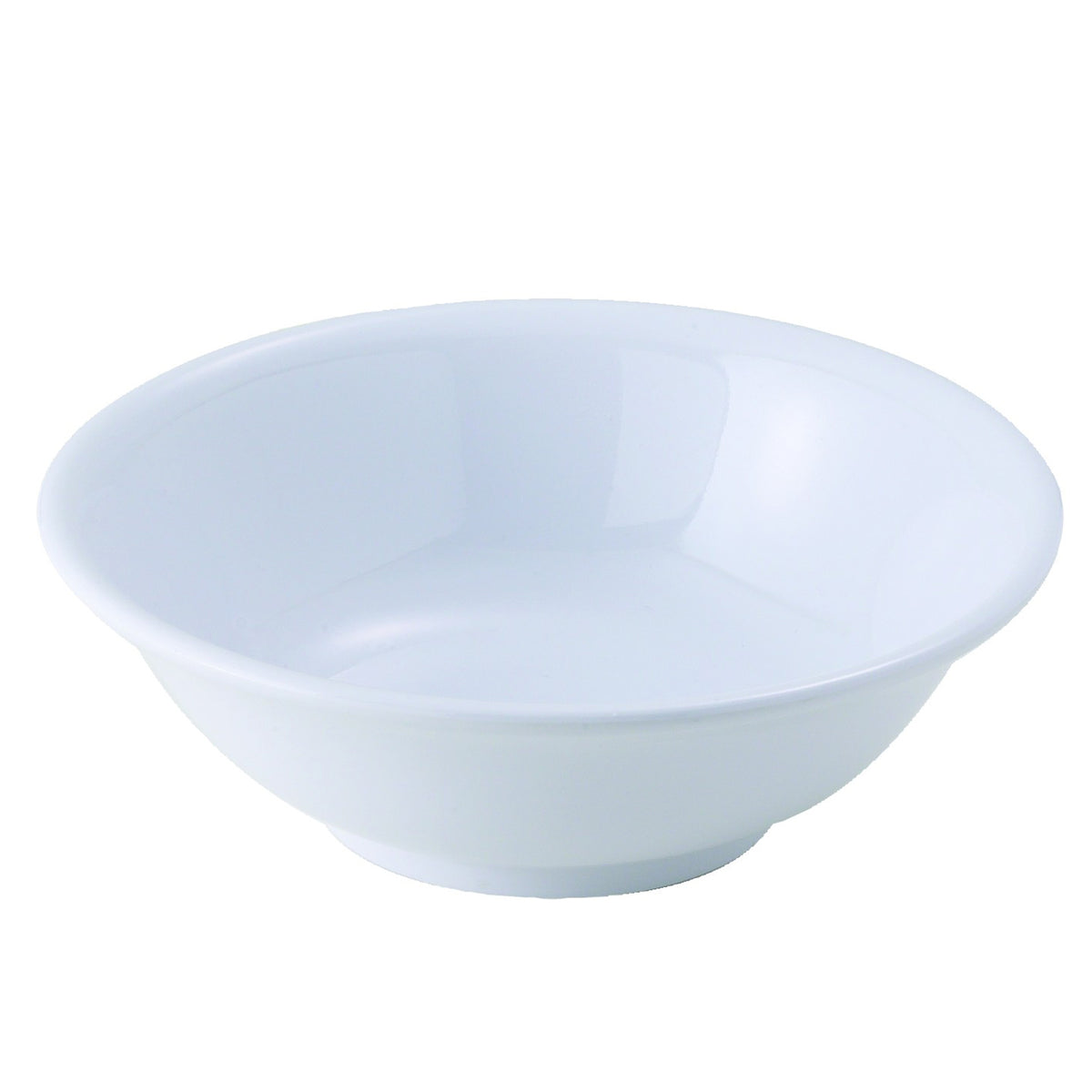 Winco MMB-22W 22-oz White Melamine Rimless Bowl 6-7/8″ Dia, 212°F, Dishwasher Safe - 1 Dozen | 6.88" Wide