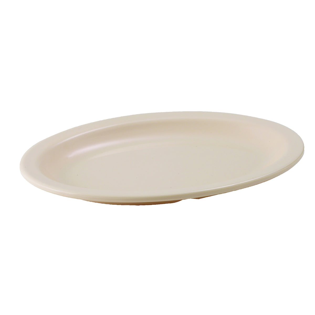 Winco MMPO-96 Oval Melamine Platter 9-3/4" x 6-3/4" tan 212°F heat-resist dishwasher safe - 1 Dozen