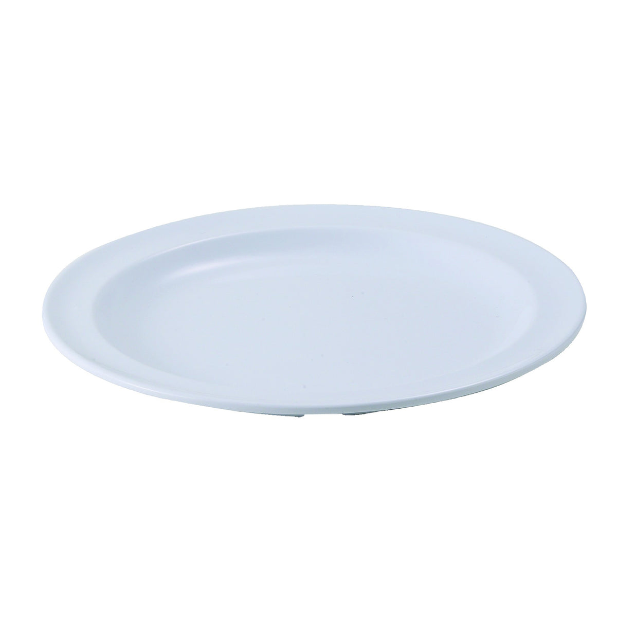 Winco MMPR-6W 6-3/8" Melamine Plate, 6.5" Dia Heat-Resistant 212°F, NSF Dishwasher-Safe - 1 Dozen