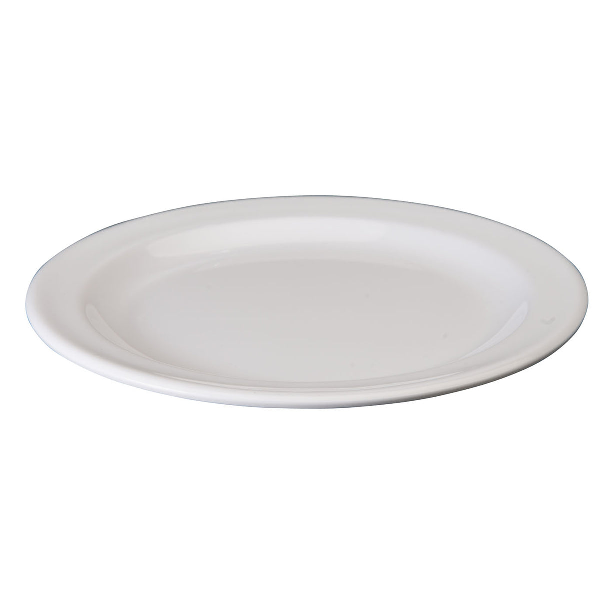 Winco MMPR-7W 7-1/4" White Melamine Plate 7.25" Heat-Resist 212°F/100°C Dishwasher-safe - 1 Dozen