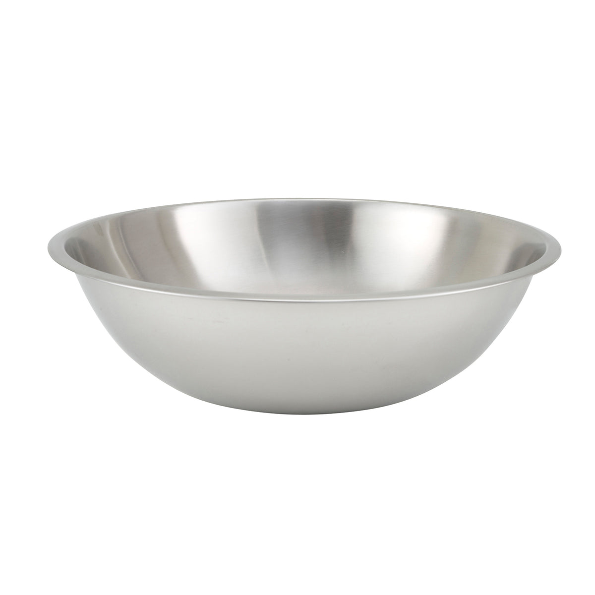 Winco MXHV-800 8 Qt. Stainless Steel Mixing Bowl - Heavyweight / Round | 6 - 8 qt