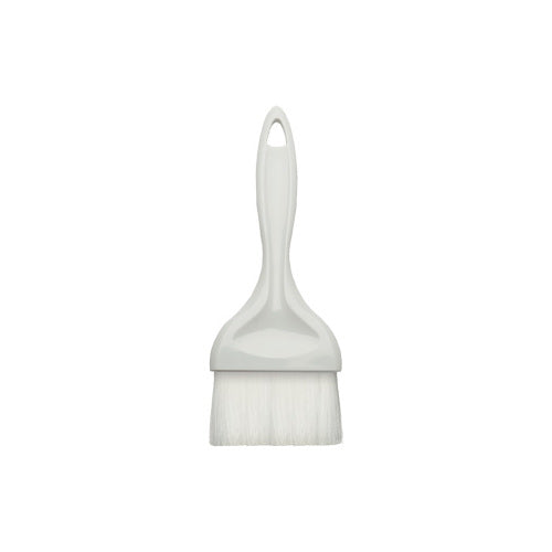 Winco NB-30 3" Nylon Bristle Pastry Brush, Plastic Handle - White / Flat
