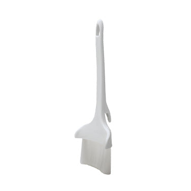 Winco NB-30HK 3" Wide Concave Pastry Brush with Hook, Plastic Handle, White, 1 Piece