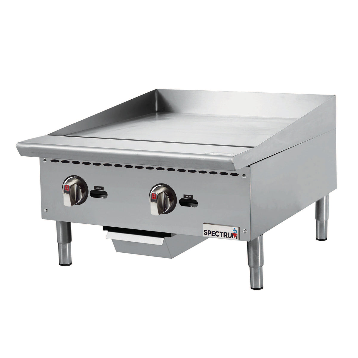 Winco NGGD-24M 24" Countertop Manual Gas Griddle, 3/4" Steel Plate, 60.000 BTU