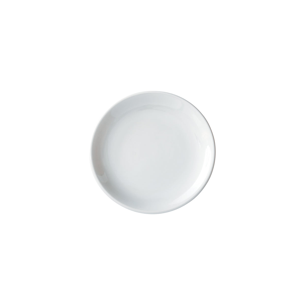 Winco OKP-7 Brechia Plate, 7" Dia x 3/4" H, Round Coupe Rim, White Porcelain - 1 Dozen