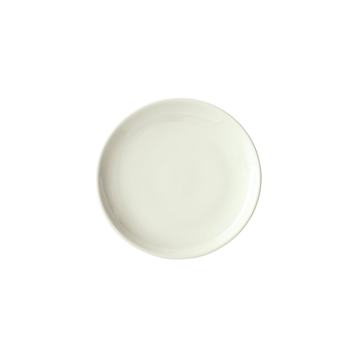 Winco OKP-8-AW 8" Round Porcelain China Plate, American White Coupe Rim, Dinnerware Set, 1 Dozen