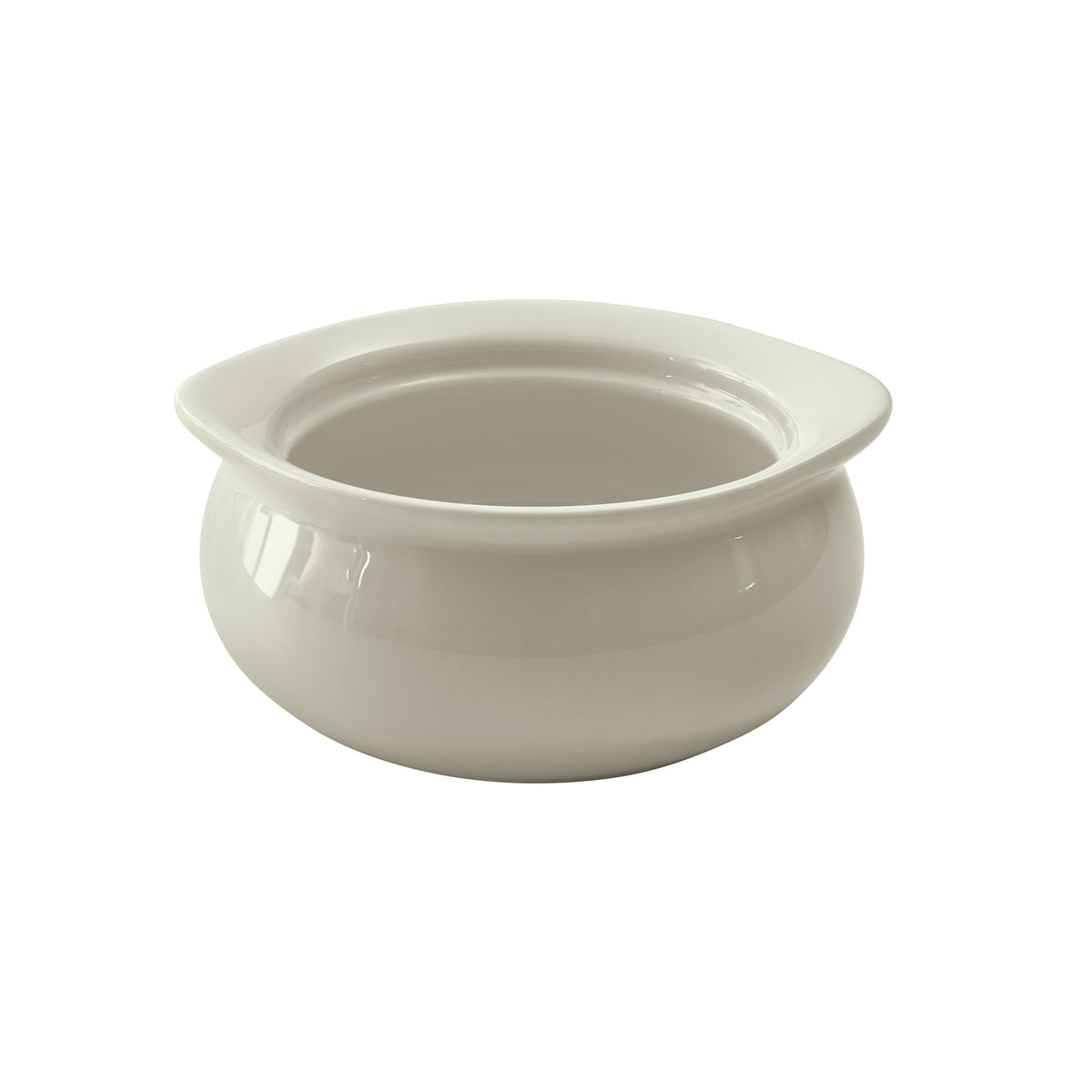 Winco OSC-12-AW 12 oz Soup Crock, Round Porcelain Bowl, 5" Diameter, White, 1 Dozen