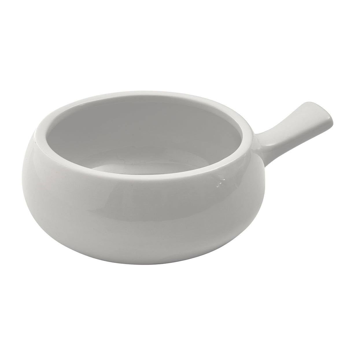 Winco OSC-16 Onion Soup Crock, 16 oz Porcelain Bowl, White, 7-1/8" L x 5-3/8" W x 2-1/4" H,- 1 Dozen
