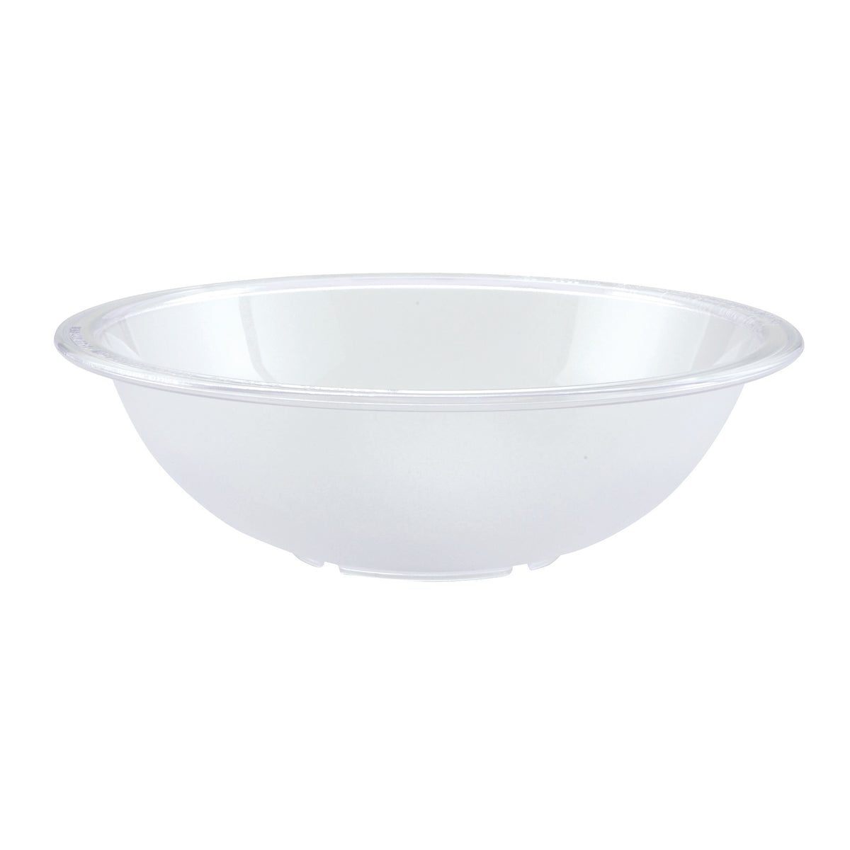 Winco PBB-12 Clear 12" Pebbled Salad Bowl