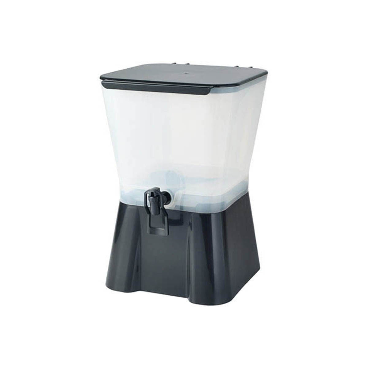 Winco PBD-3SK Plastic Square Beverage Dispenser, 3 Gallon