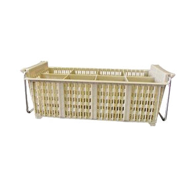 Winco PCB-8 8 Compartment Cutlery Dishwasher Basket w/ Handles - 17" x 8" x 6"H