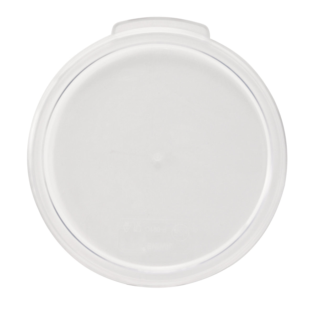 Winco PCRC-1C Round Cover for 1 qt Storage Containers, Polycarbonate, Clear | 0" Wide