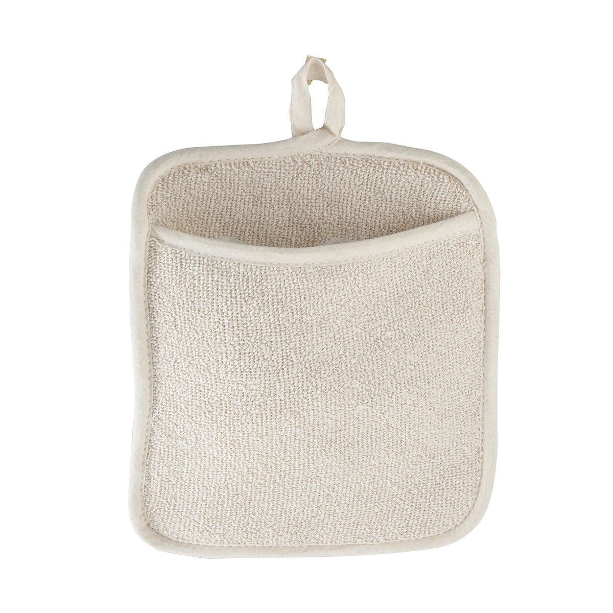 Winco PH-9W Terry Pot Holder with Pocket, 8-1/2" x 9-1/2" White terrycloth - 1 Dozen