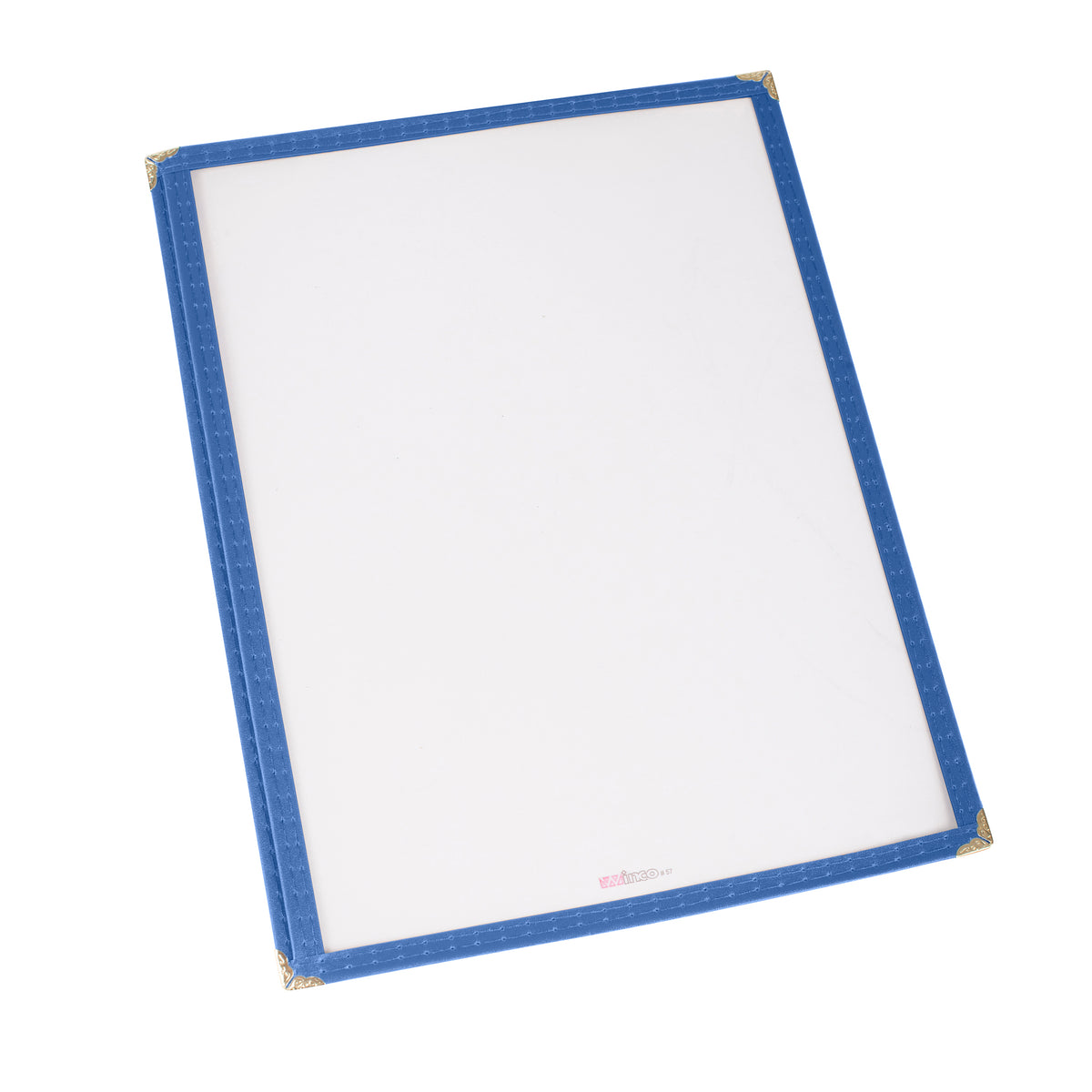 Winco PMC-9B Menu Cover, Single, Overall 9-3/8" X 12-1/8", Holds 8-1/4" X 11-1/4" Paper | plastic