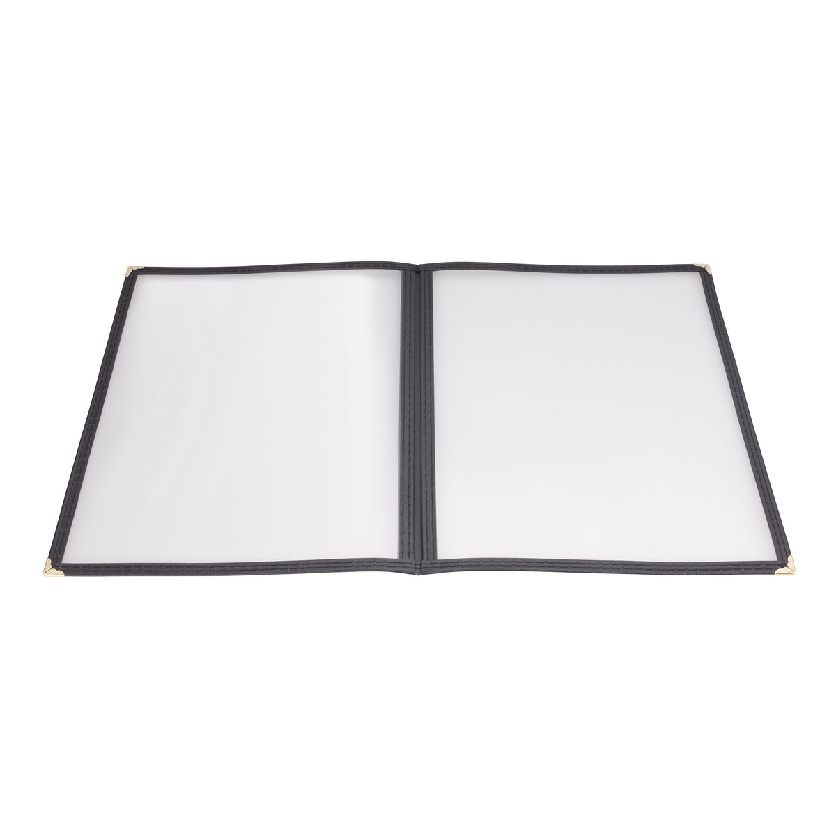 Winco PMCD-9K Menu Cover, Double Fold, Overall 9-3/8" X 12-1/8", Holds 8-1/2" X 11" Paper | plastic