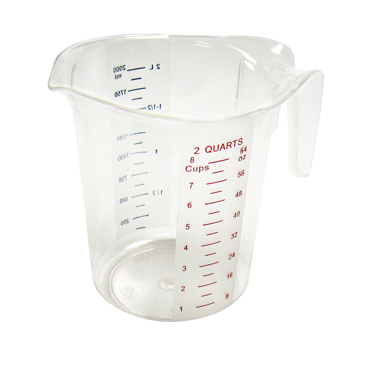 Winco PMCP-200 Polycarbonate Stackable Measuring Cups | 64 oz = 8 cup