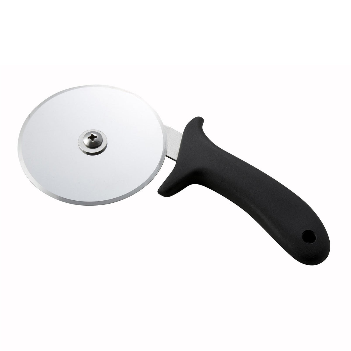 Winco PPC-4 Stainless Steel Pizza Cutter 4" Blade with Handle - Black