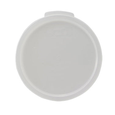Winco PPRC-1C 1 Qt. White Food Storage Container Cover, Round | polypropylene