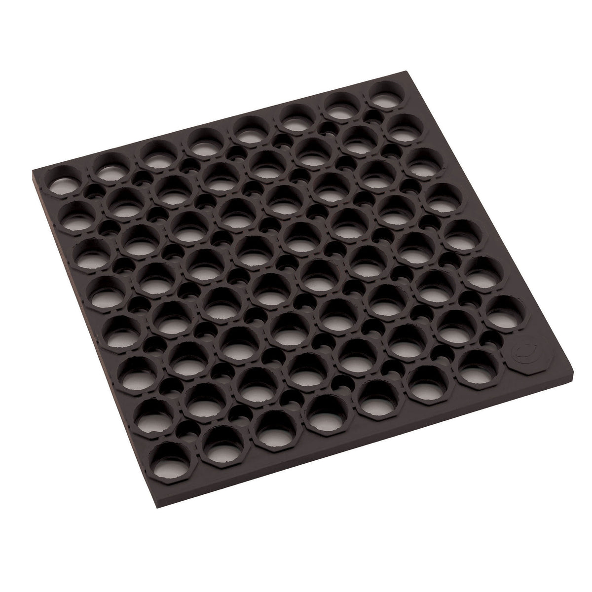 Winco RBMH-35K-R Anti Fatigue Floor Mat, Rubber, Black - 3' x 5' x 3/4"