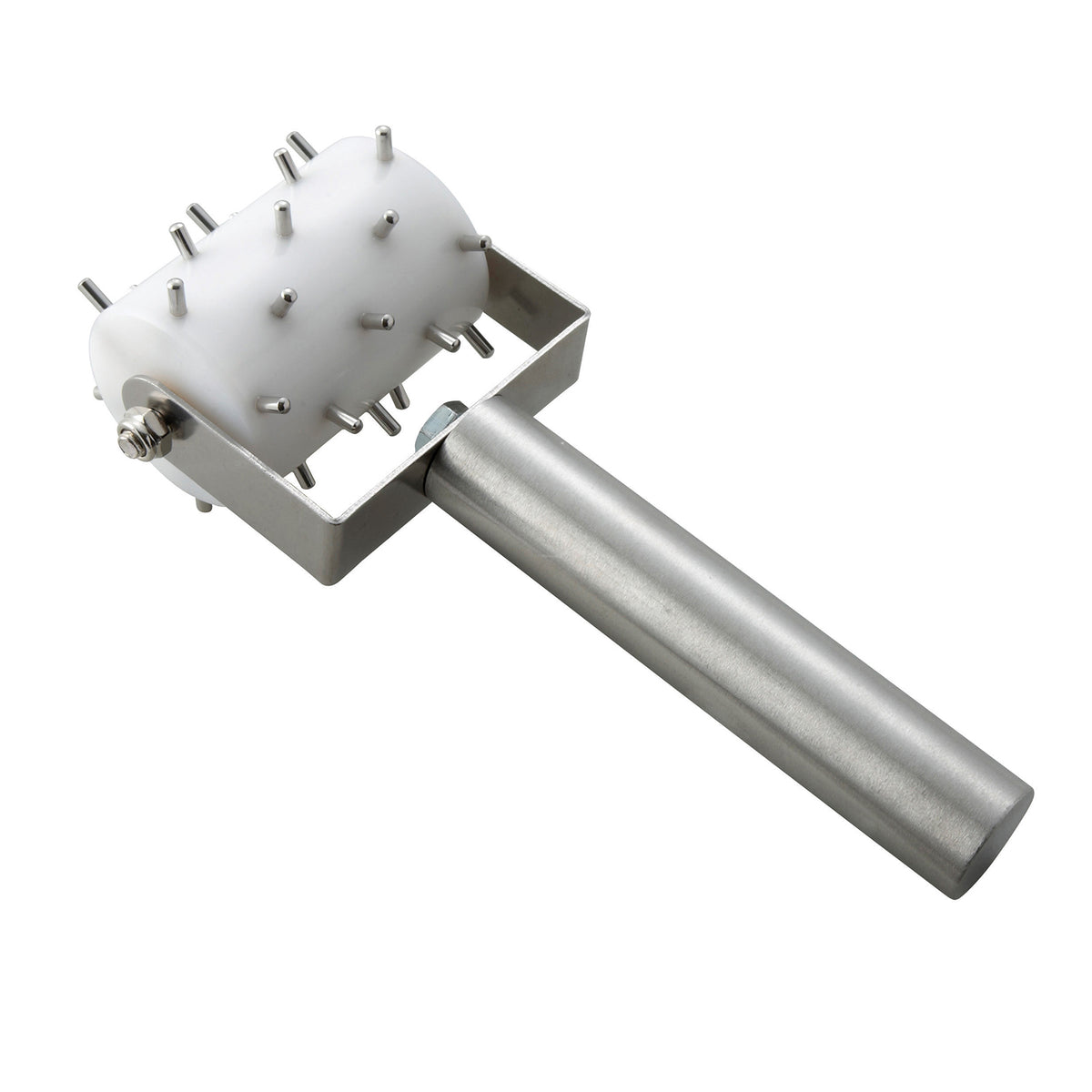 Winco RD-2 2" Wide Half Size Dough Poller Docker - Stainless Steel Pins