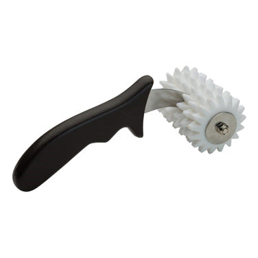 Winco RD-4P 4" W Black Plastic Dough Docker w/ Ergonomic Plastic Handle