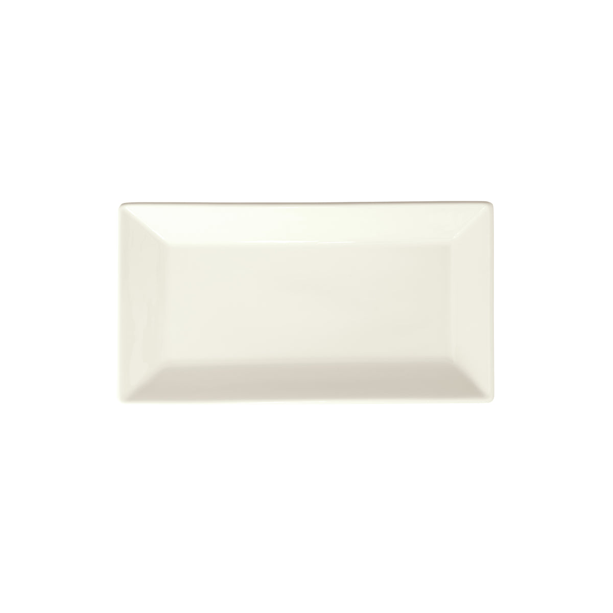 Winco RPR-10-AW Rectangular Porcelain Platter 10" x 5.5" x 0.75", American White, - 1 Dozen