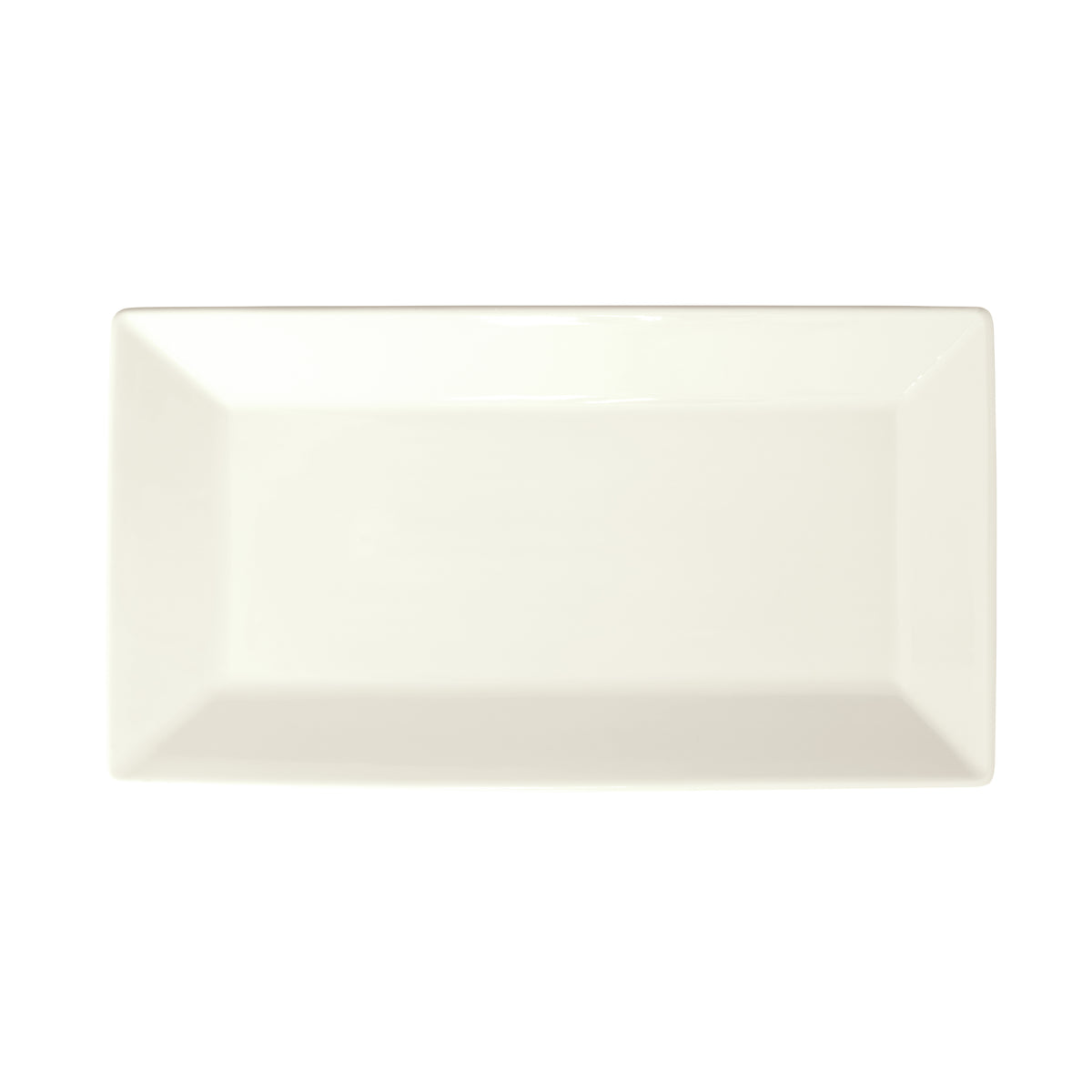 Winco RPR-13-AW China Platter, 13" x 7-1/4" x 1", Porcelain, American White - 1 Dozen