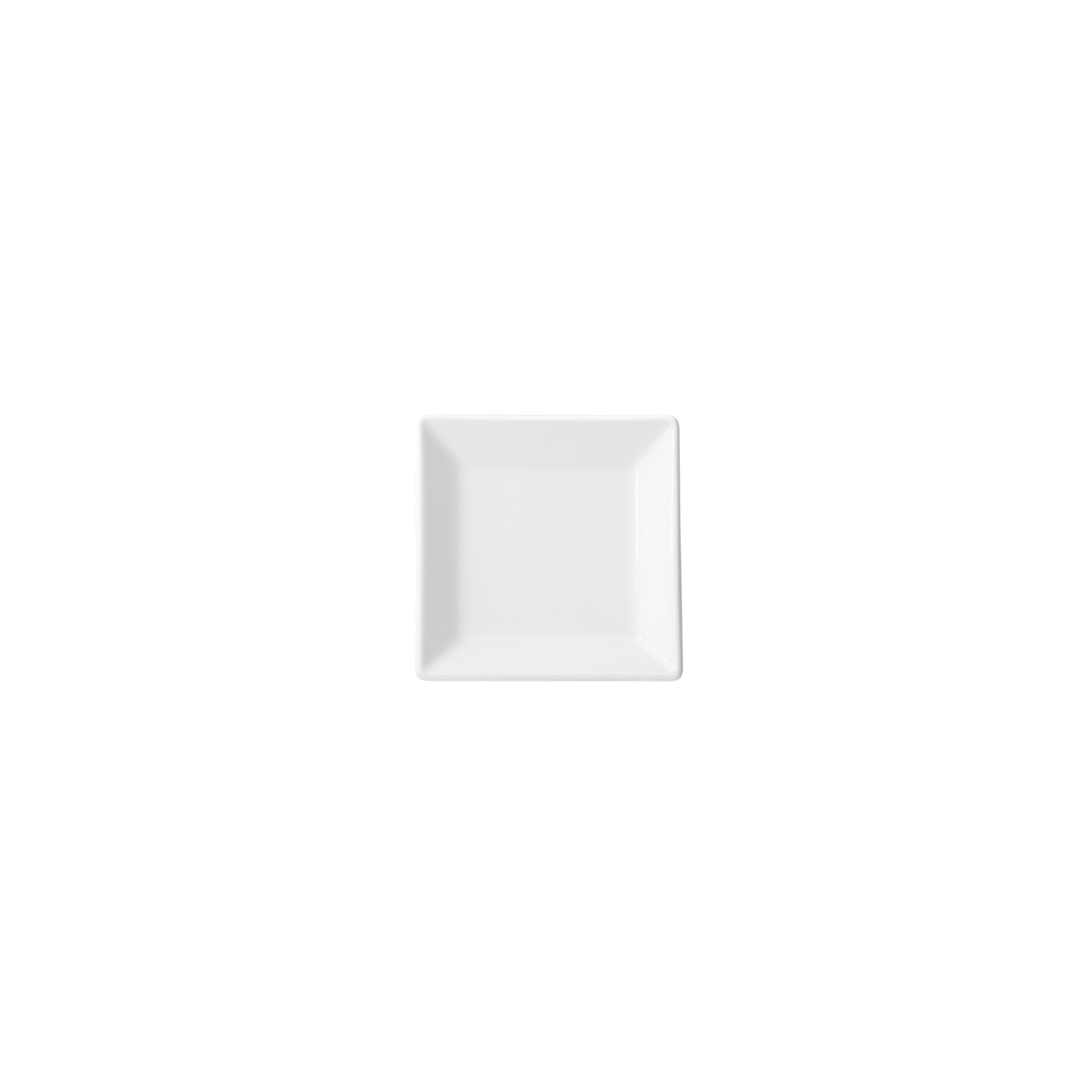 Winco RPS-3 Royalsquare Square Plate, 3" x 3" x 0.5" Porcelain White Dinnerware, - 1 Dozen