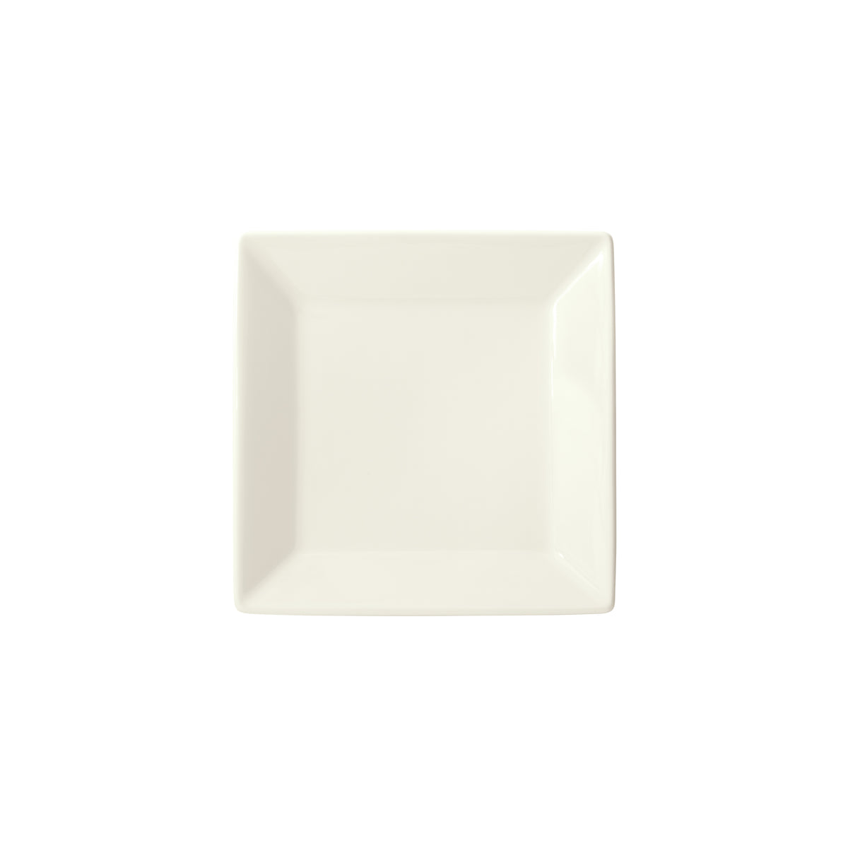 Winco RPS-6-AW Royalsquare Square China Plate, 6" x 6" x 3/4", Porcelain, American White - 1 Dozen