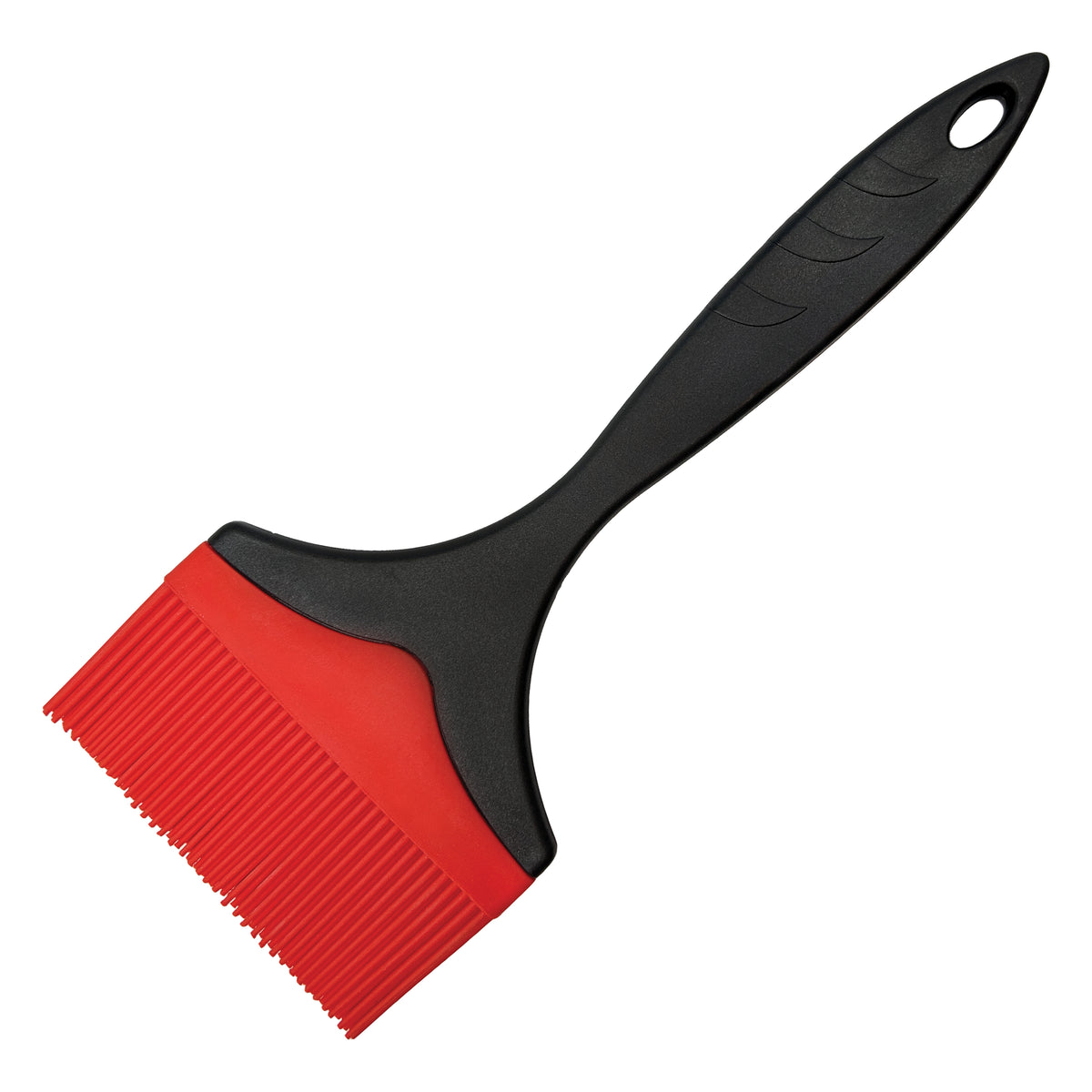 Winco SB-04P Red Silicone Brush, 4"W, Black Handle