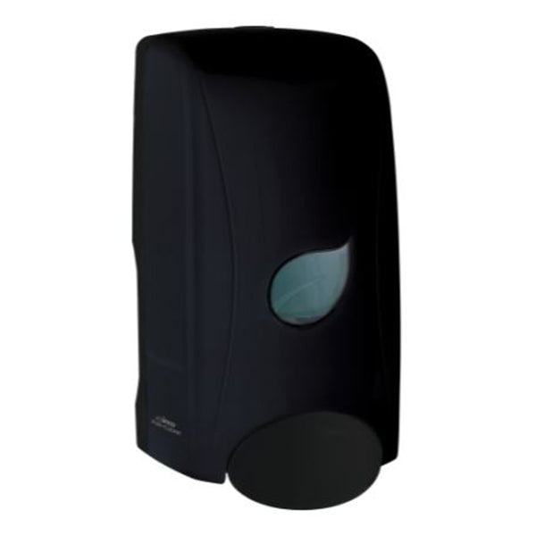 Winco SDML-1K 35 oz Wall Mount Manual Liquid Soap Dispenser, Black | 30 - 39 oz