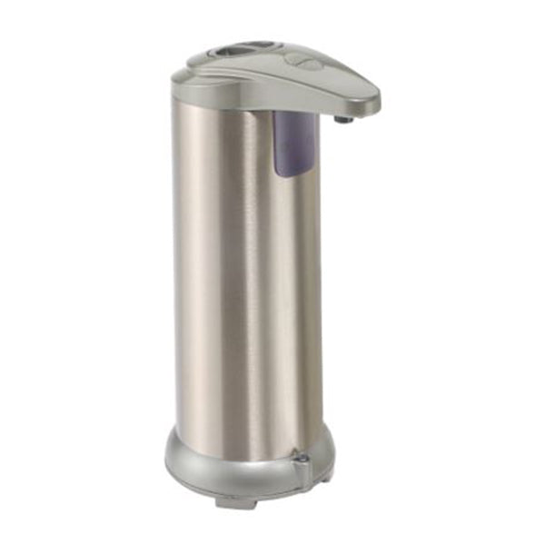 Winco SDT-8S 8 oz Countertop Automatic Hand Sanitizer Dispenser, Brushed Nickel | 1 - 9 oz