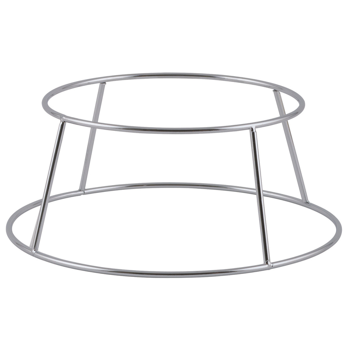 Winco SFR-4 4 3/8"H Chrome Plated Display Seafood Tray Rack Holder | metal