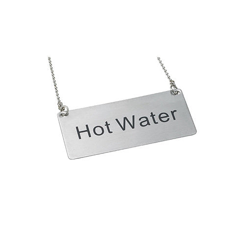Winco SGN-204 Beverage Chain Sign, "Hot Water"