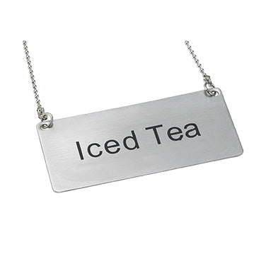 Winco SGN-205 Beverage Chain Sign, "Iced Tea"