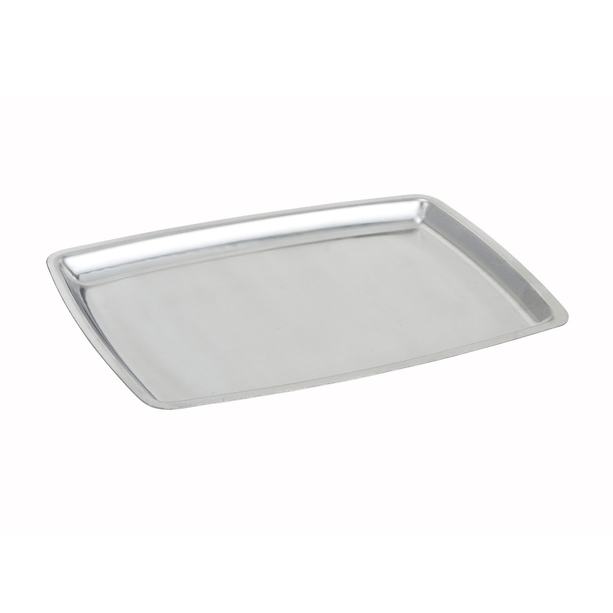 Winco SIZ-11B 11" Stainless Steel Rectangular Sizzle Platter, Oven Safe
