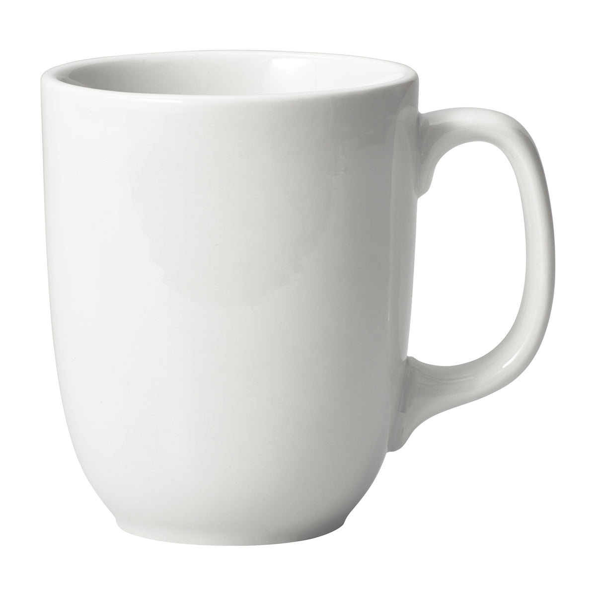 Winco SMC-15 Sipstyle Mug, 15 oz White Porcelain, 3-1/2" Dia x 4-1/4" H, Non-Stackable - 1 Dozen | 14 - 16 oz