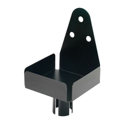Winco SMJH-9K Iron Black 1-Gallon Jug Holder Stanchion Mount | 0" Wide