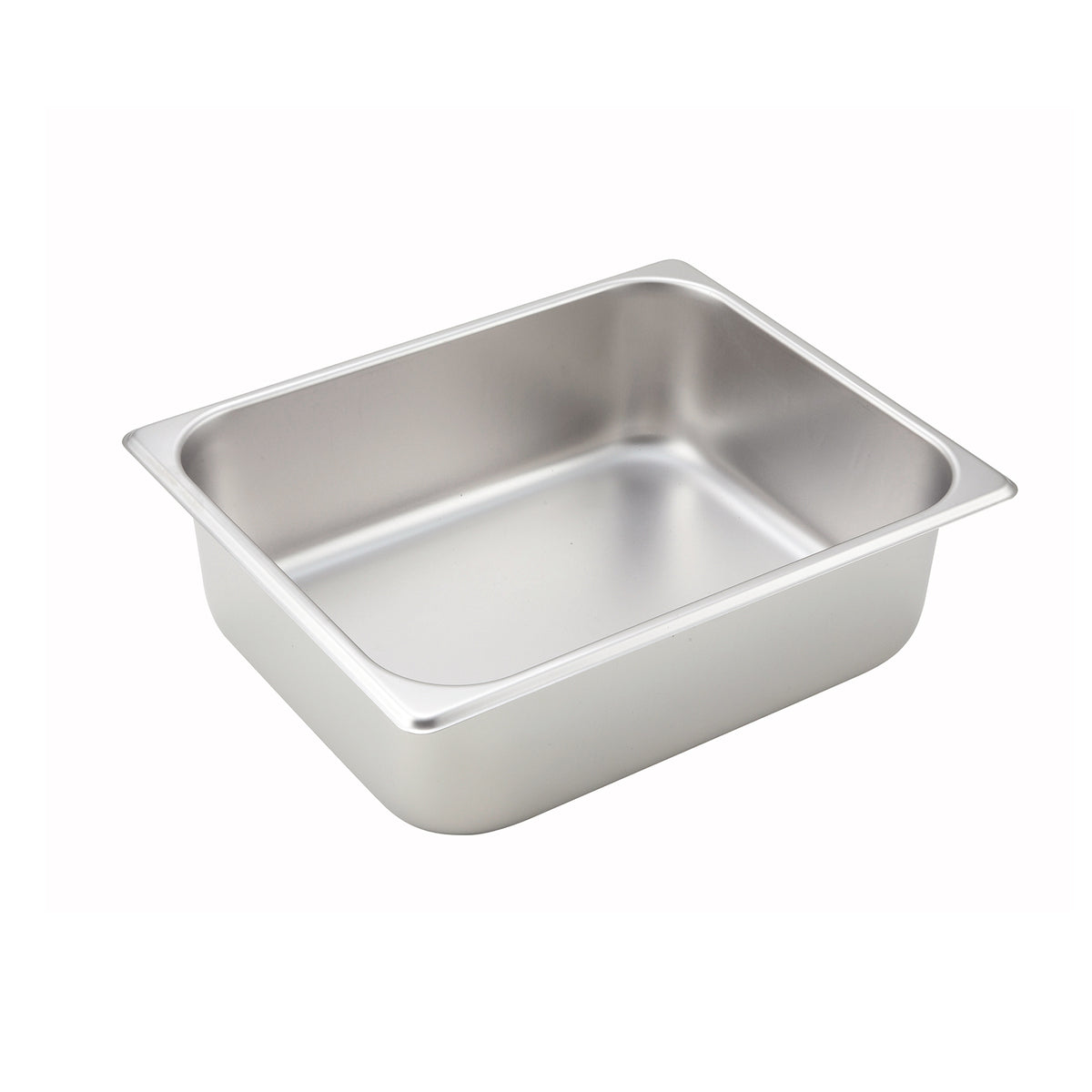 Winco SPH4 4" Deep Half Size Standard Weight Stainless Steel Steam Table / Hotel Pan