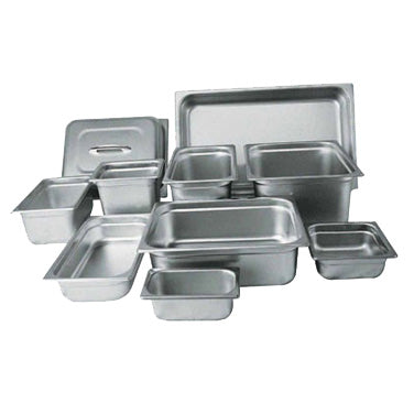 Winco SPJM-106 24 Gauge 6" Full Size NSF Solid Anti-Jam Steam Table Pan