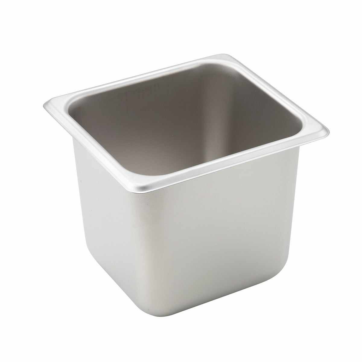 Winco SPS6 25 Gauge 6" 1/6 Size NSF Solid Steam Table Pan