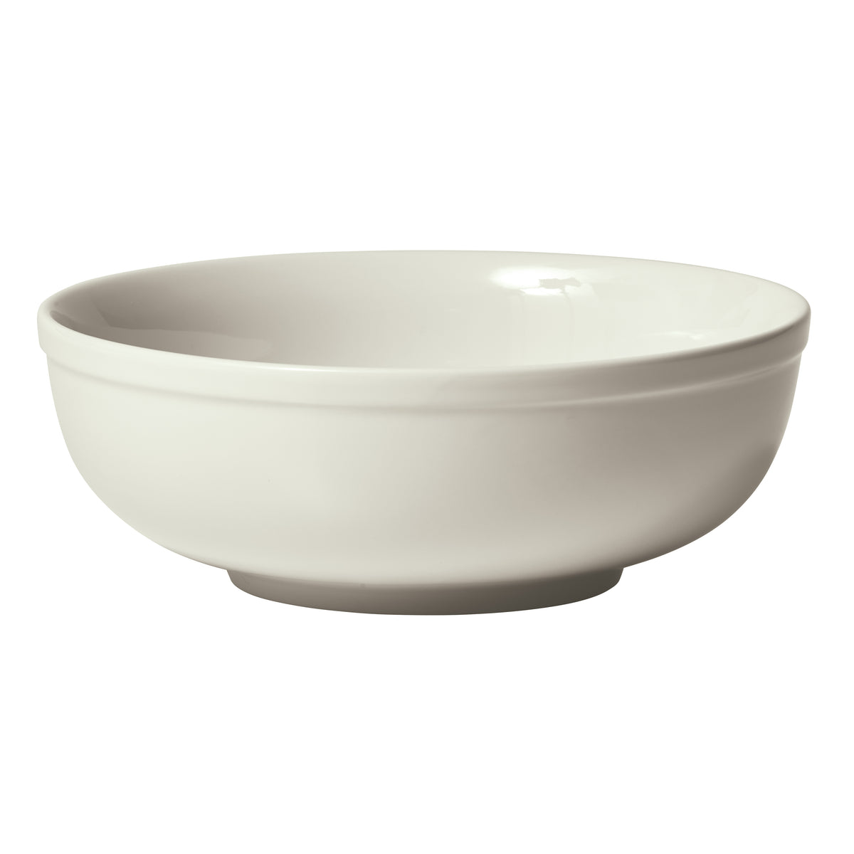 Winco SSB-488-AW 48 oz (1.5 qt) Round Porcelain Soup Bowl, 8" Diameter, White Finish - 1 Dozen