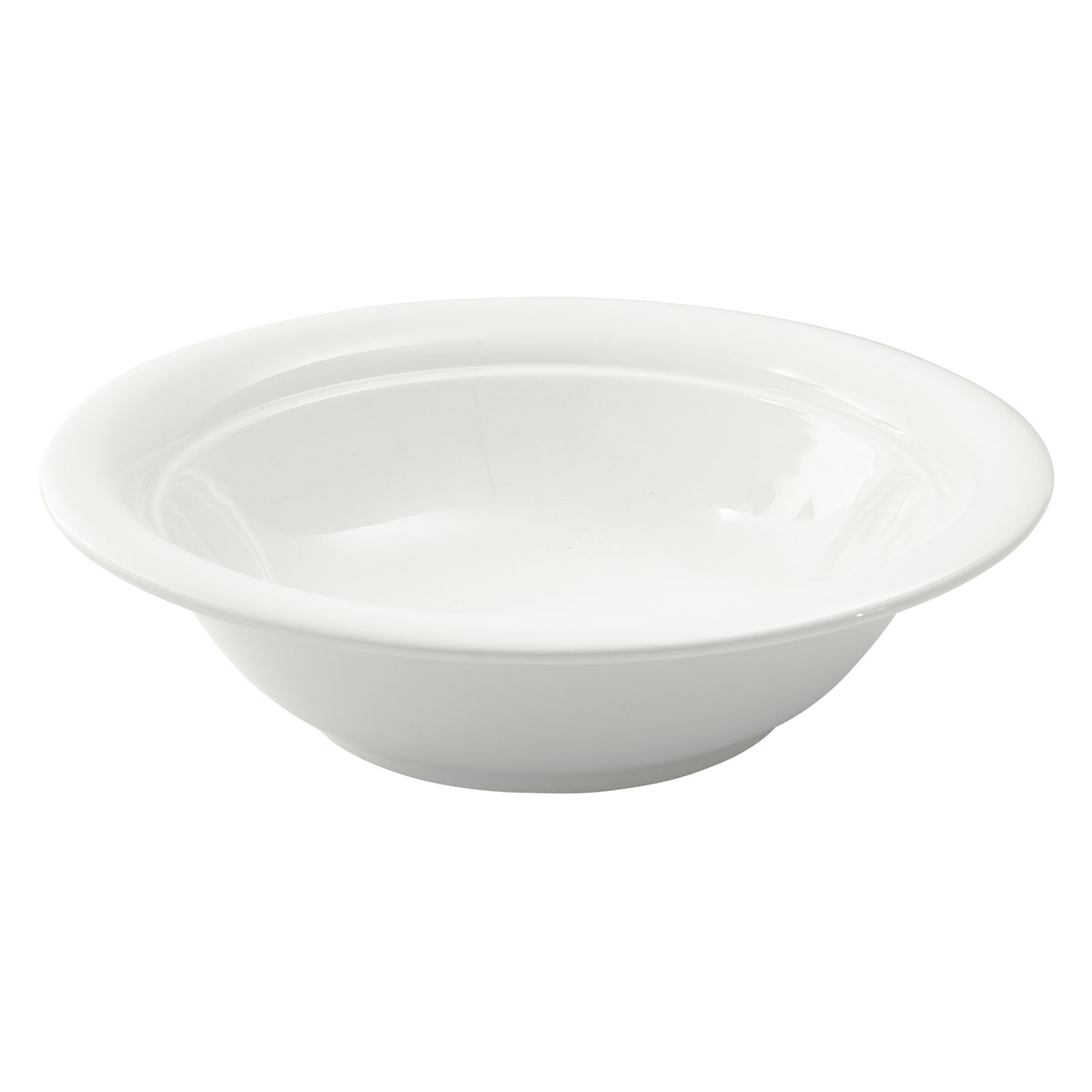 Winco SSB-78 Specialty Salad Bowl, 78 oz, 11-1/2" Diameter x 3" Height, Round White Porcelain - 1 Dozen
