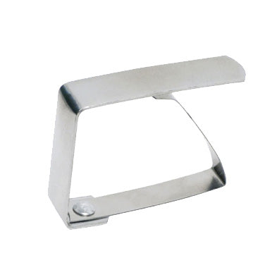Winco TBC-1 Table Cloth Clip, fits tables up to 1-1/2" thick, stainless steel construction - 1 Dozen