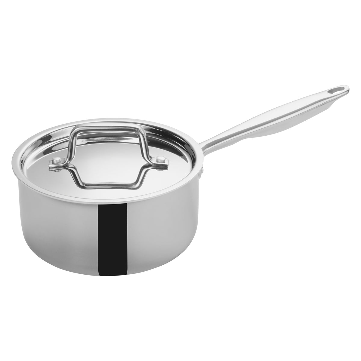 Winco TGAP-3 2-1/2 Qt. Tri-Gen Tri-Ply Induction Ready Sauce Pan with Cover | 1 - 3 qt