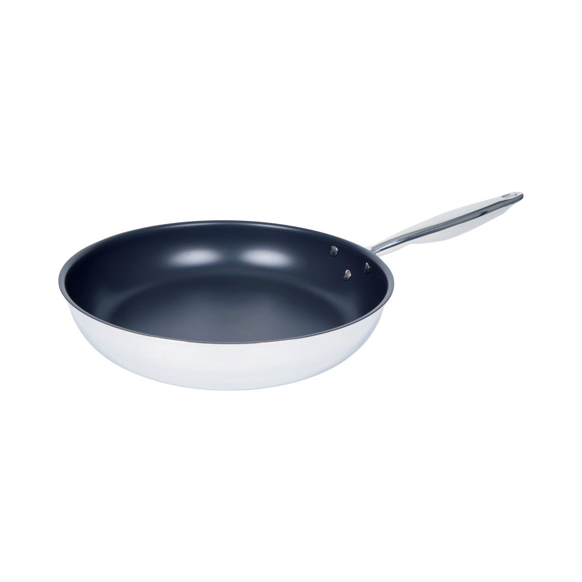 Winco TGFP-12PR 12" Fry Pan, Stainless Steel, Non-Stick, Induction Ready, NSF Certified, PFAS-Free